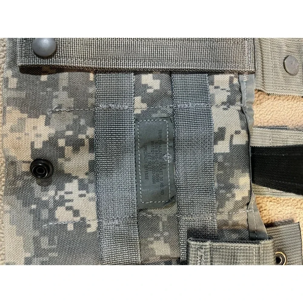 Set of 5 MOLLE Triple Magazine Pouch Dump Pouch‎ Army Digital Camo